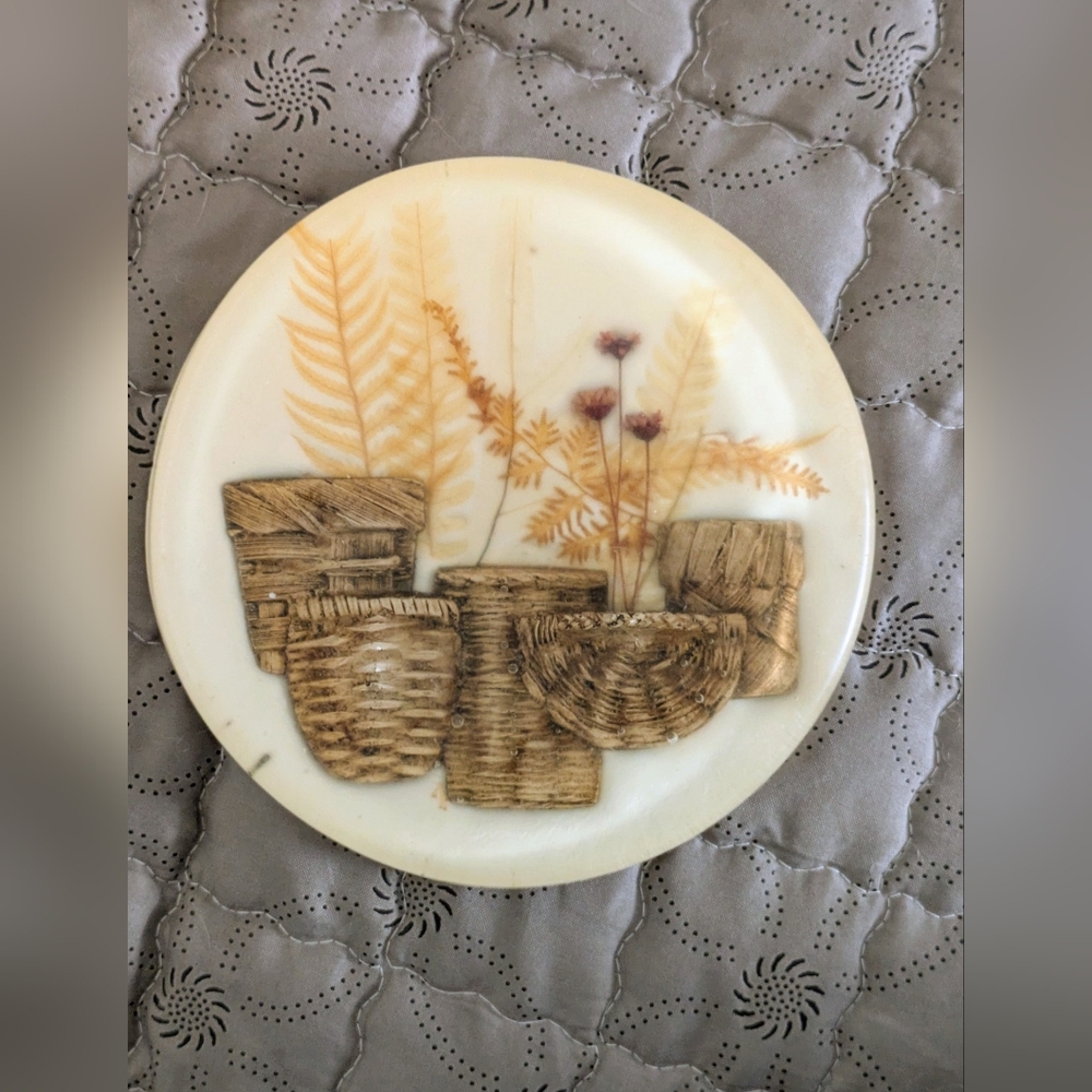 Rustic Woven Basket Wall Art